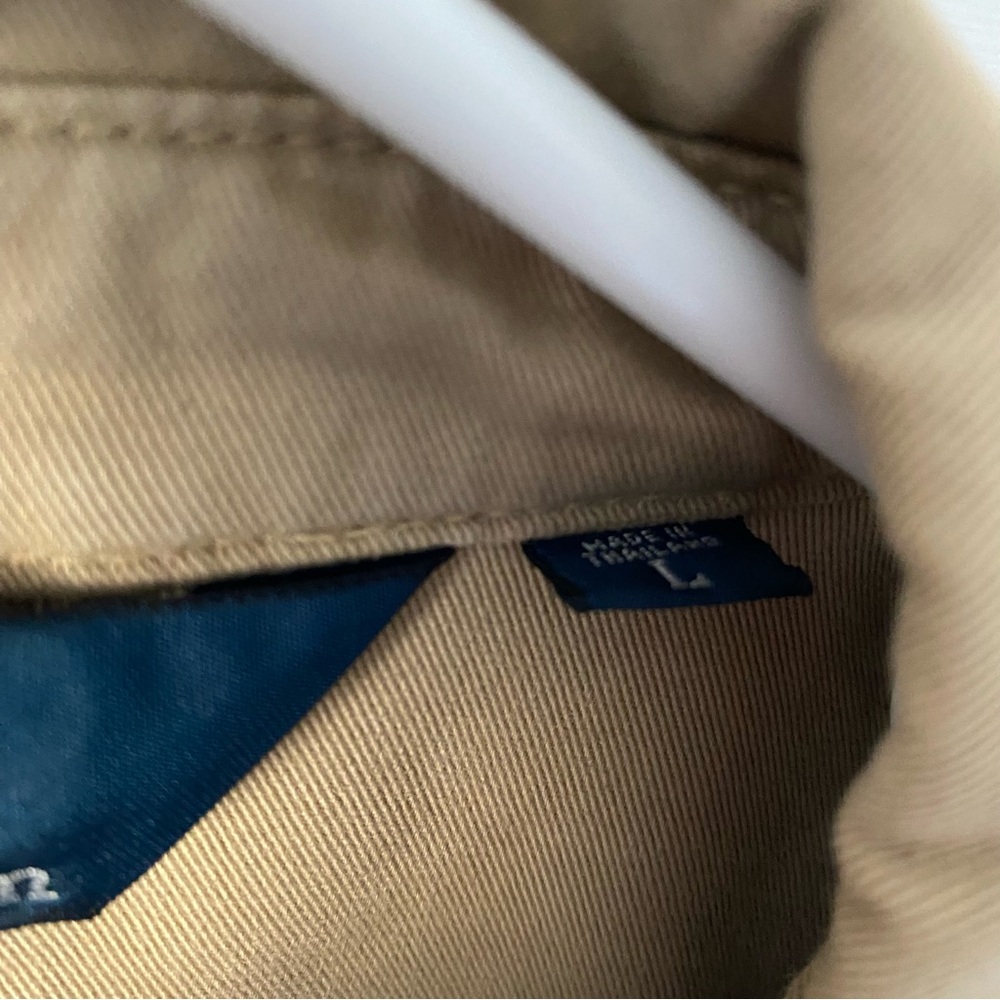 Polo by Ralph Lauren Vintage Tan Men's Harrington Jacket Preppy Classic Large - Picture 7 of 7